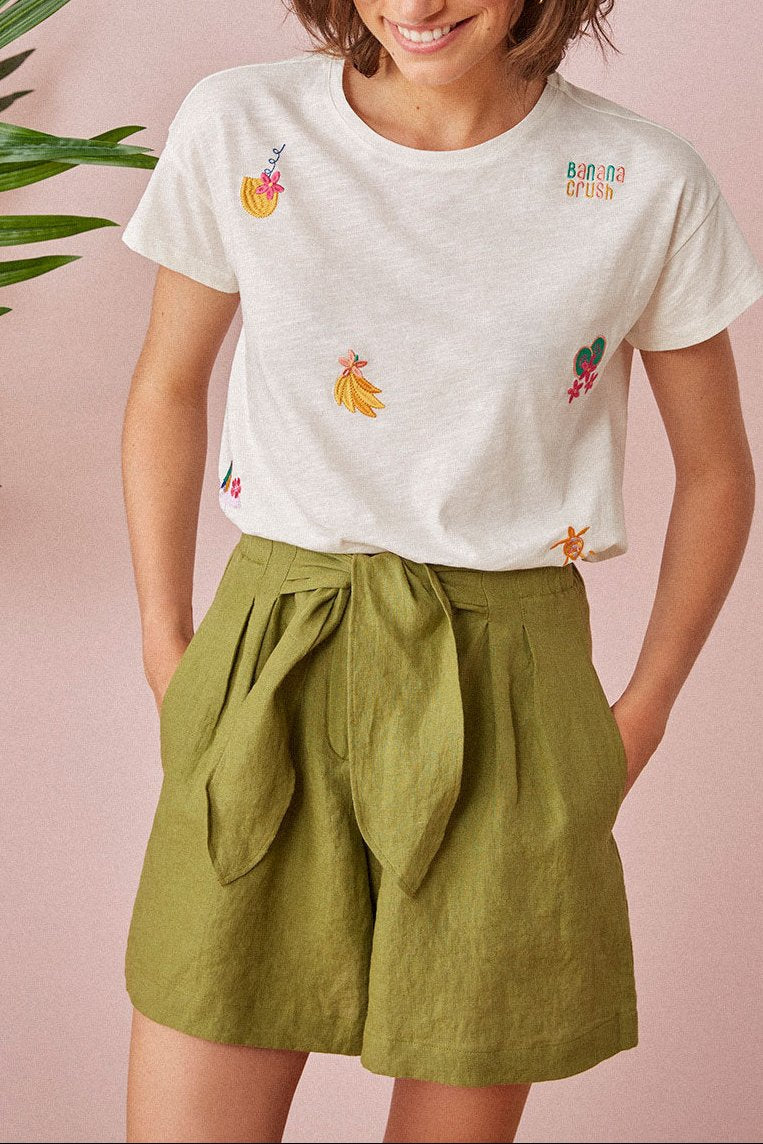 Gaia Tee Shirt - Cream