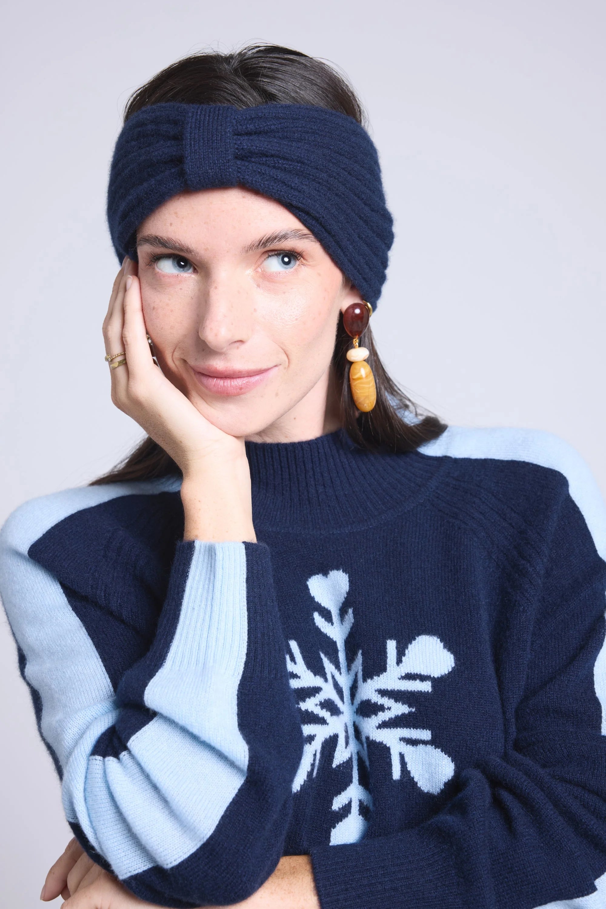 Gala Headband - Navy Blue - Women