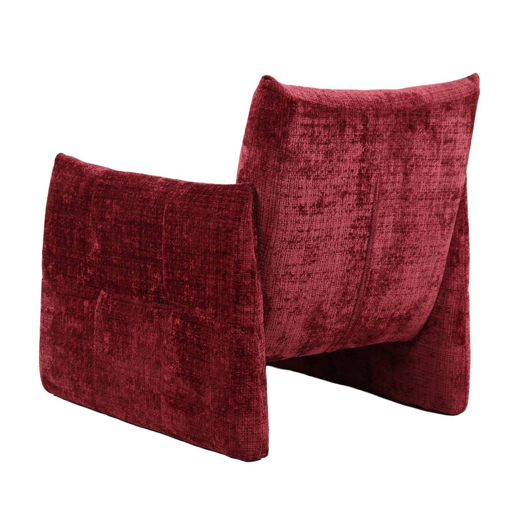 Galatea - Fauteuil Fixe 1 Place - Tissu - Rouge