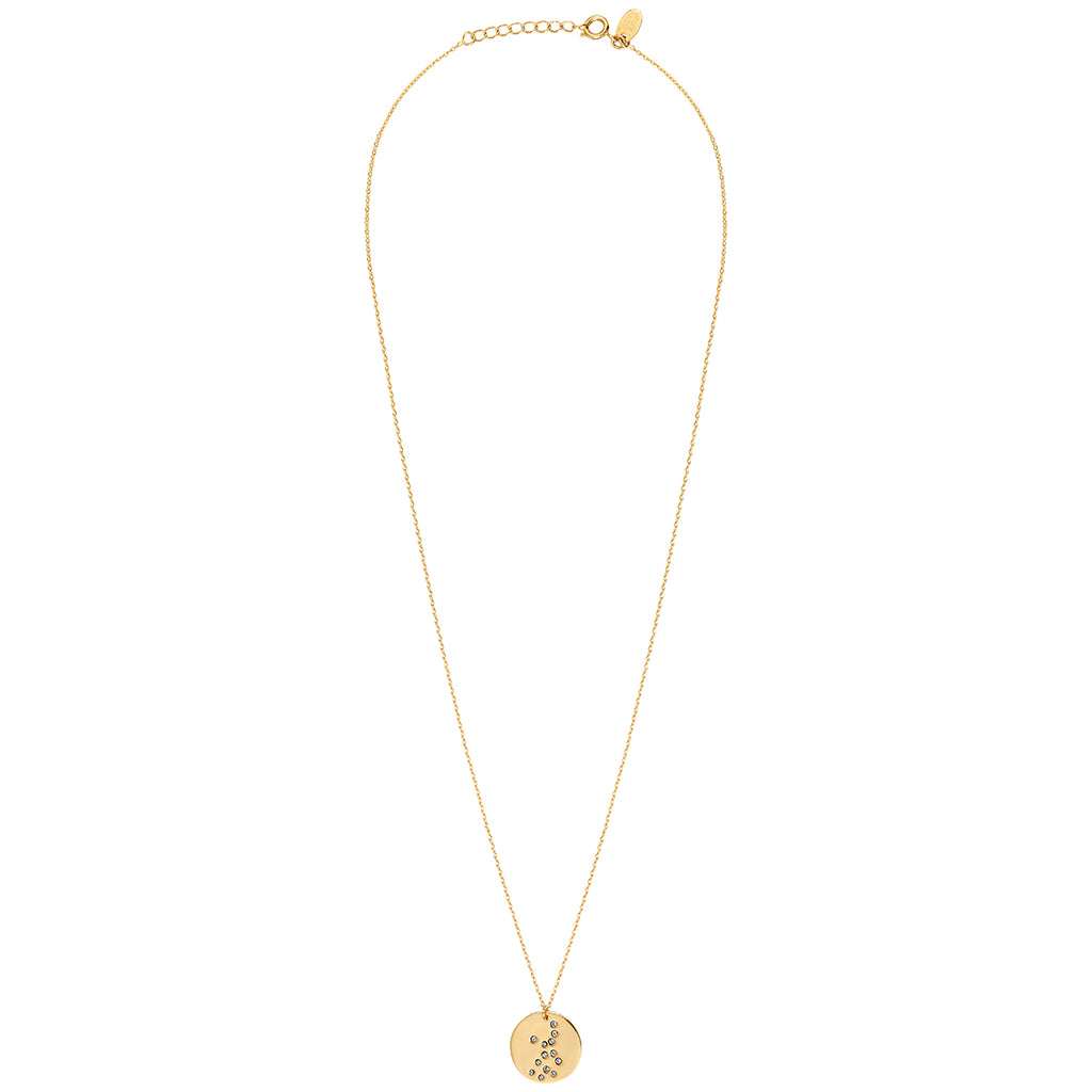 Gold Virgo Galaxy Necklace