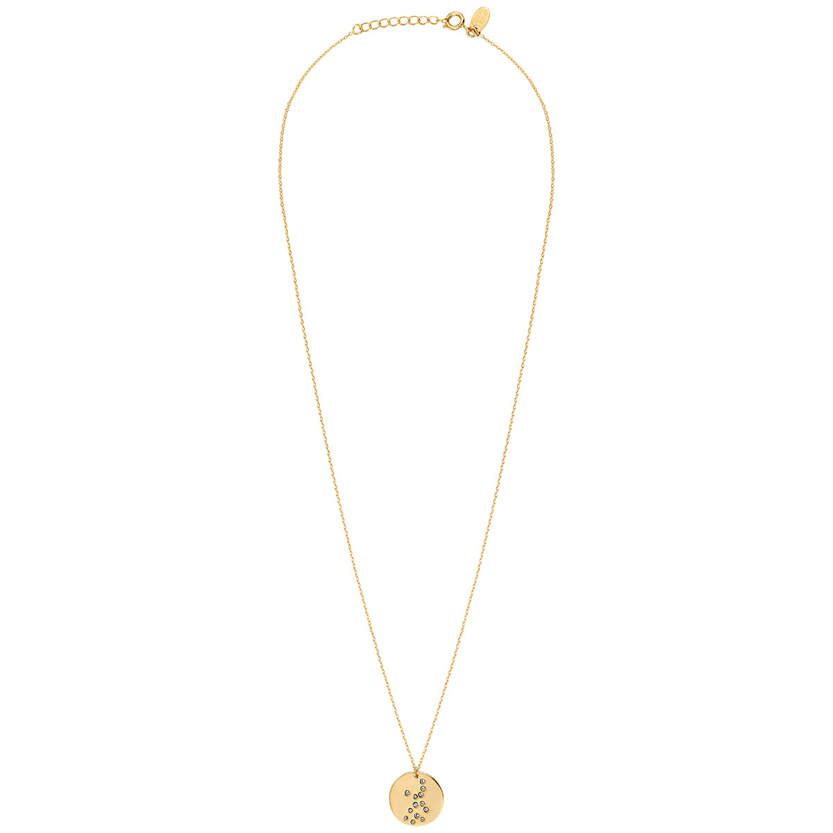 Gold Virgo Galaxy Necklace