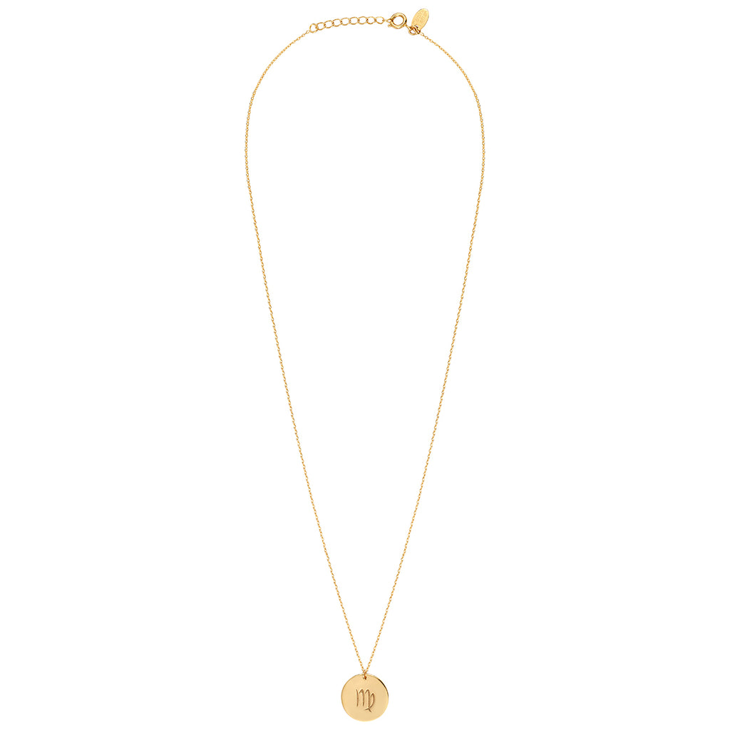 Gold Virgo Galaxy Necklace