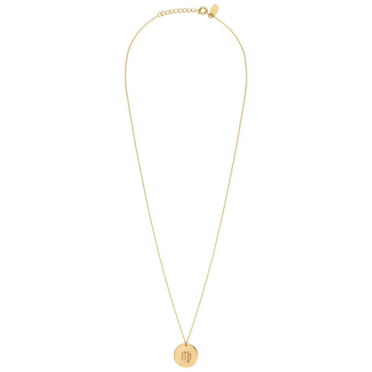 Gold Virgo Galaxy Necklace