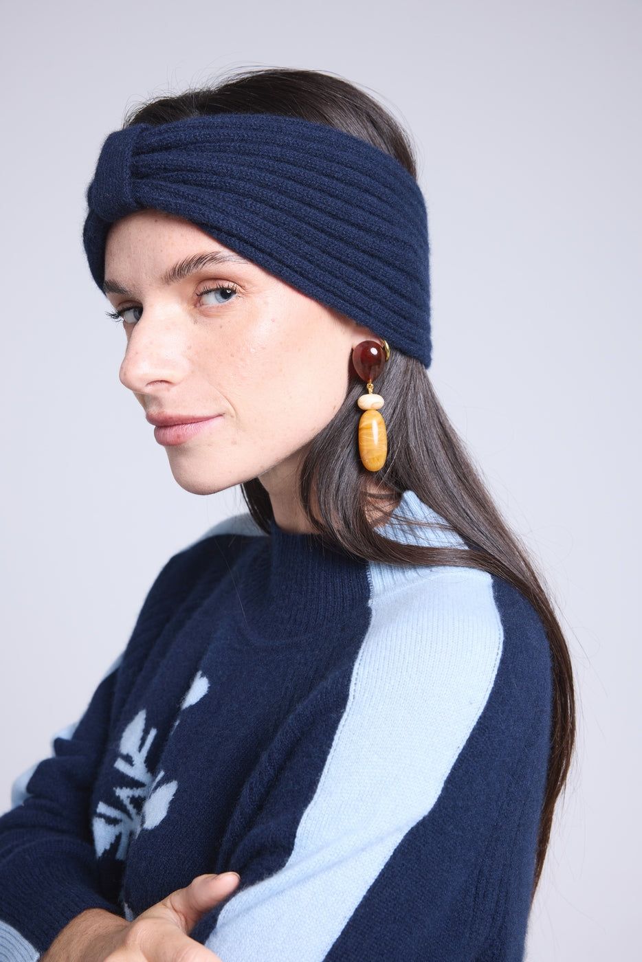 Gala Headband - Navy Blue - Women