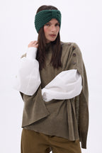Fascia Gala - Verde bottiglia - Donna - 100% cashmere