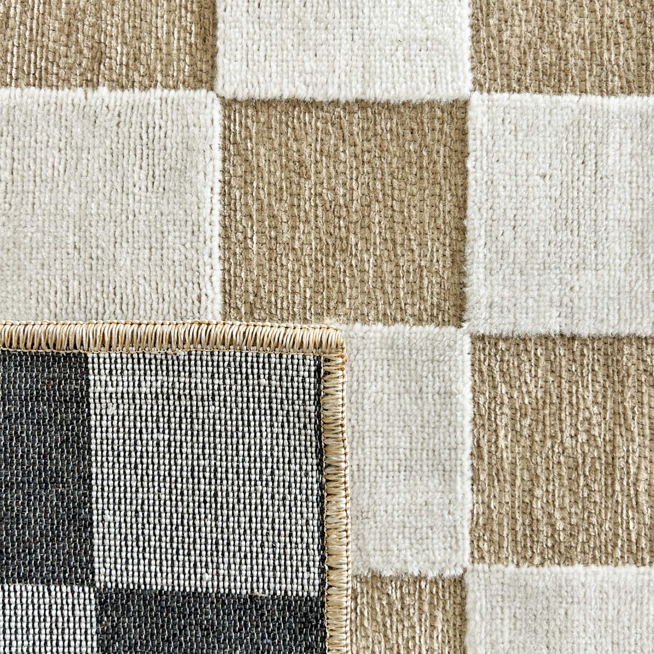 Garden Rug 1036 - Abstract Pattern - Beige - Indoor
