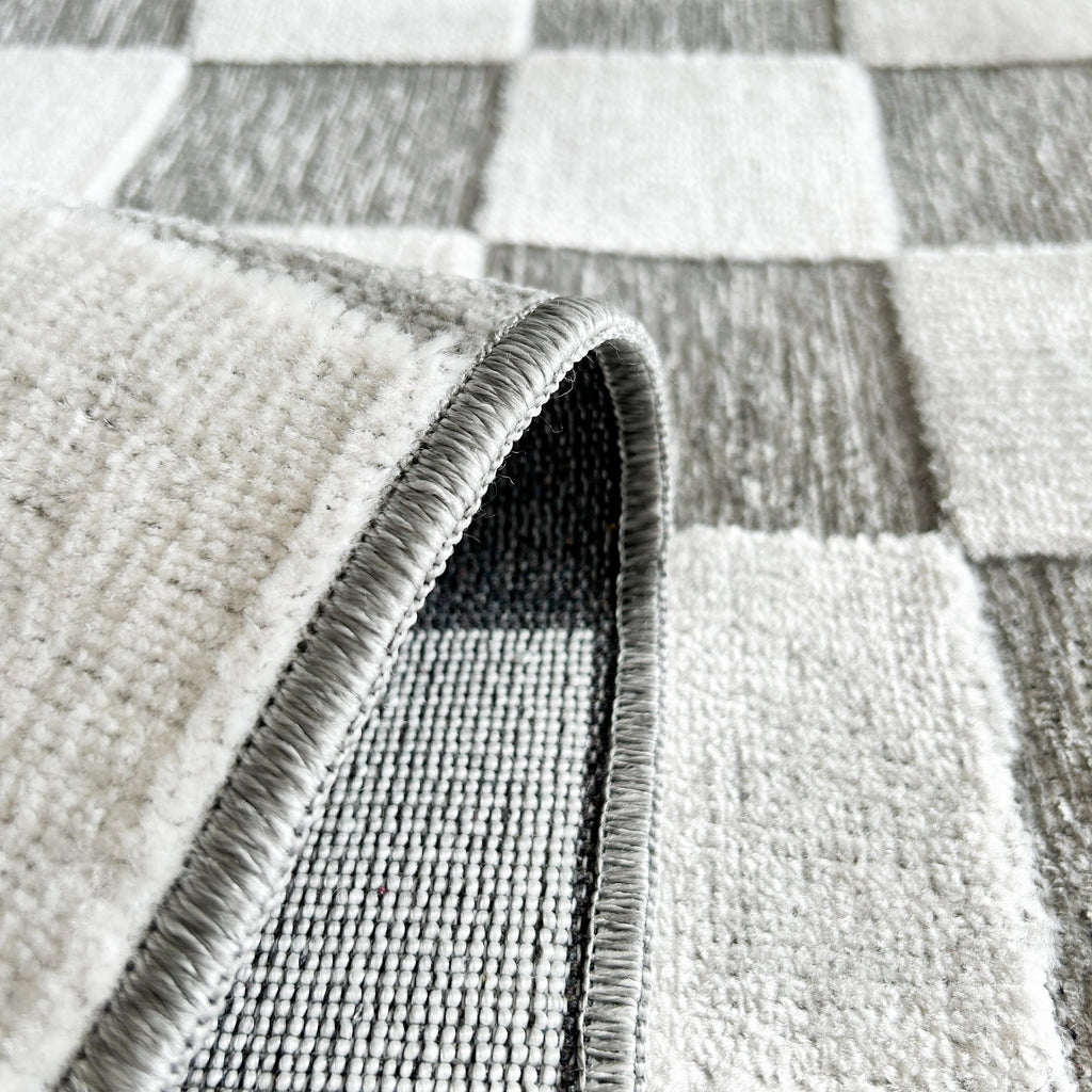 Garden Rug 1036 - Abstract Pattern - Gray - Indoor