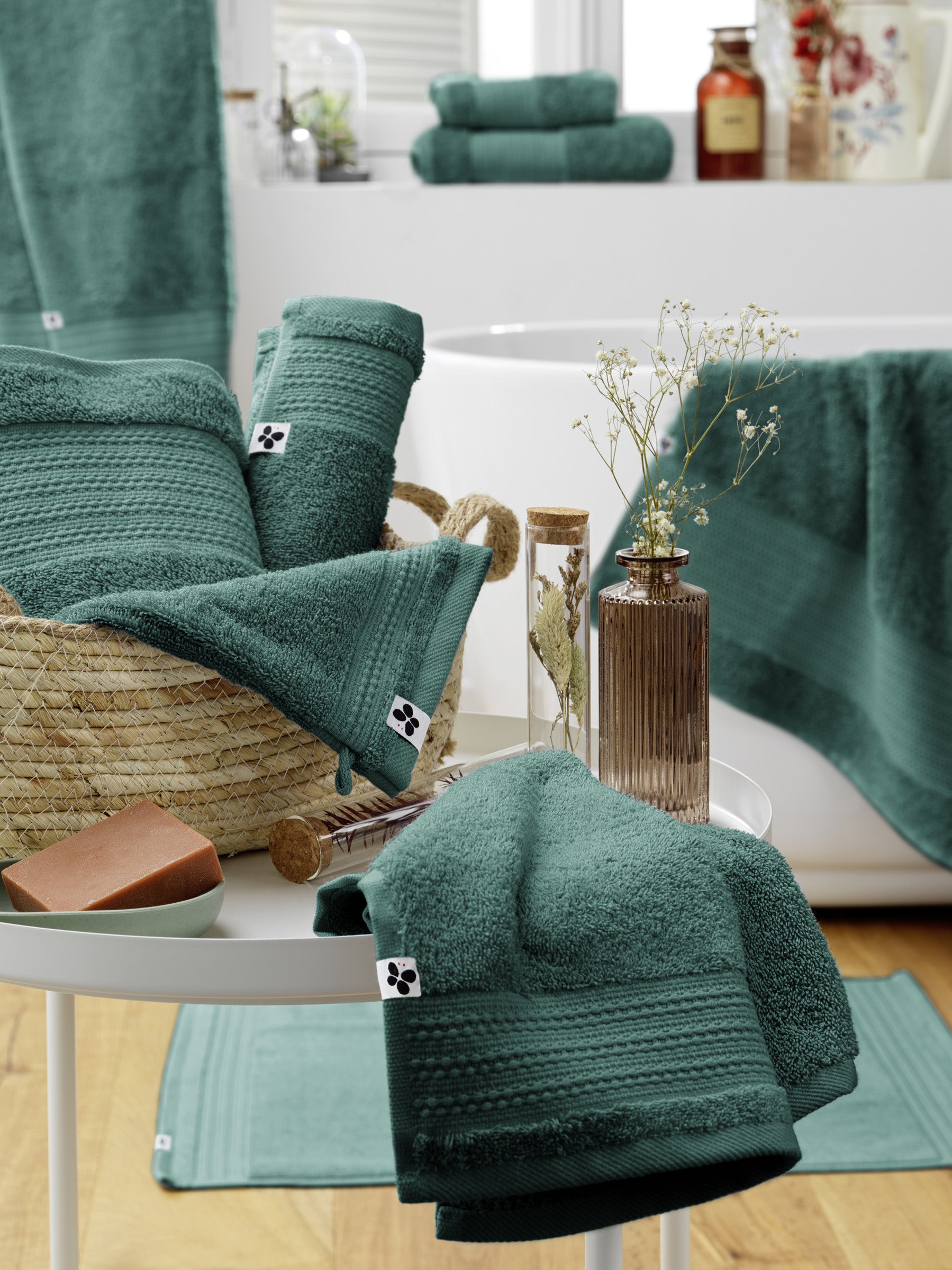 Bath Towel - Garance - Emerald