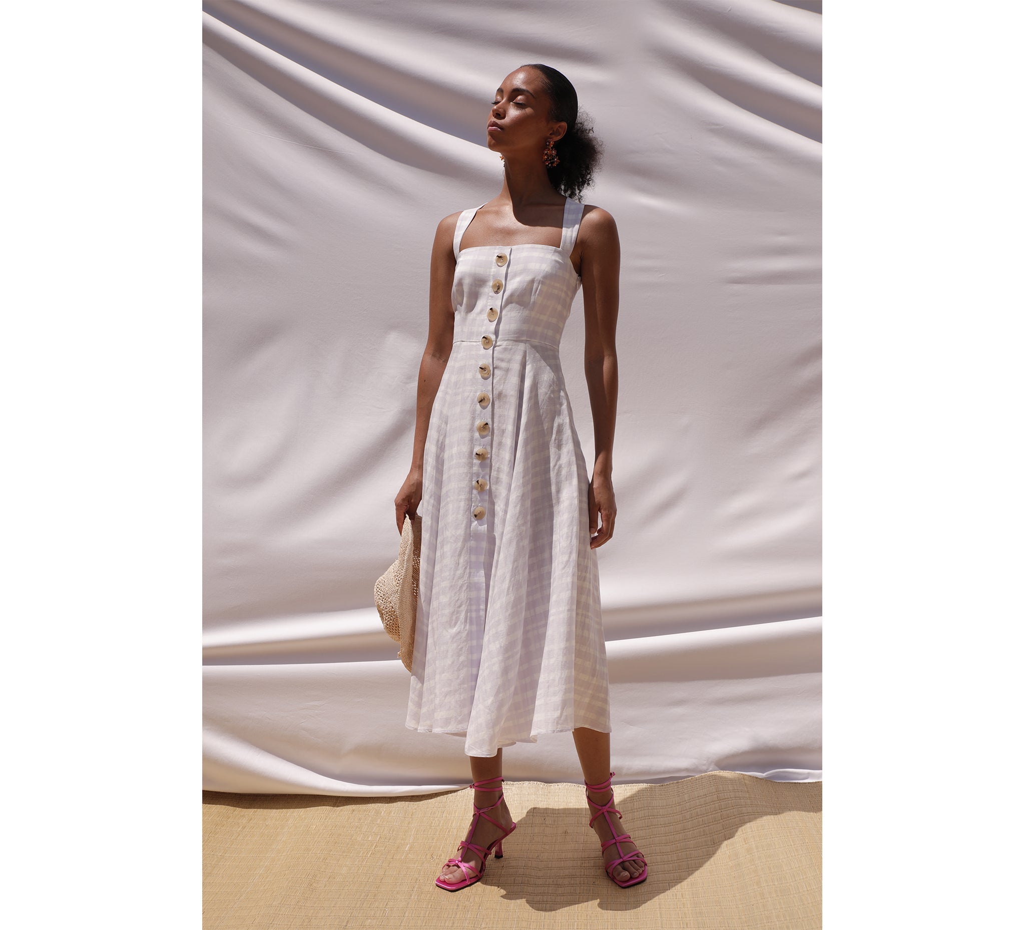 Lena Gingham Dress