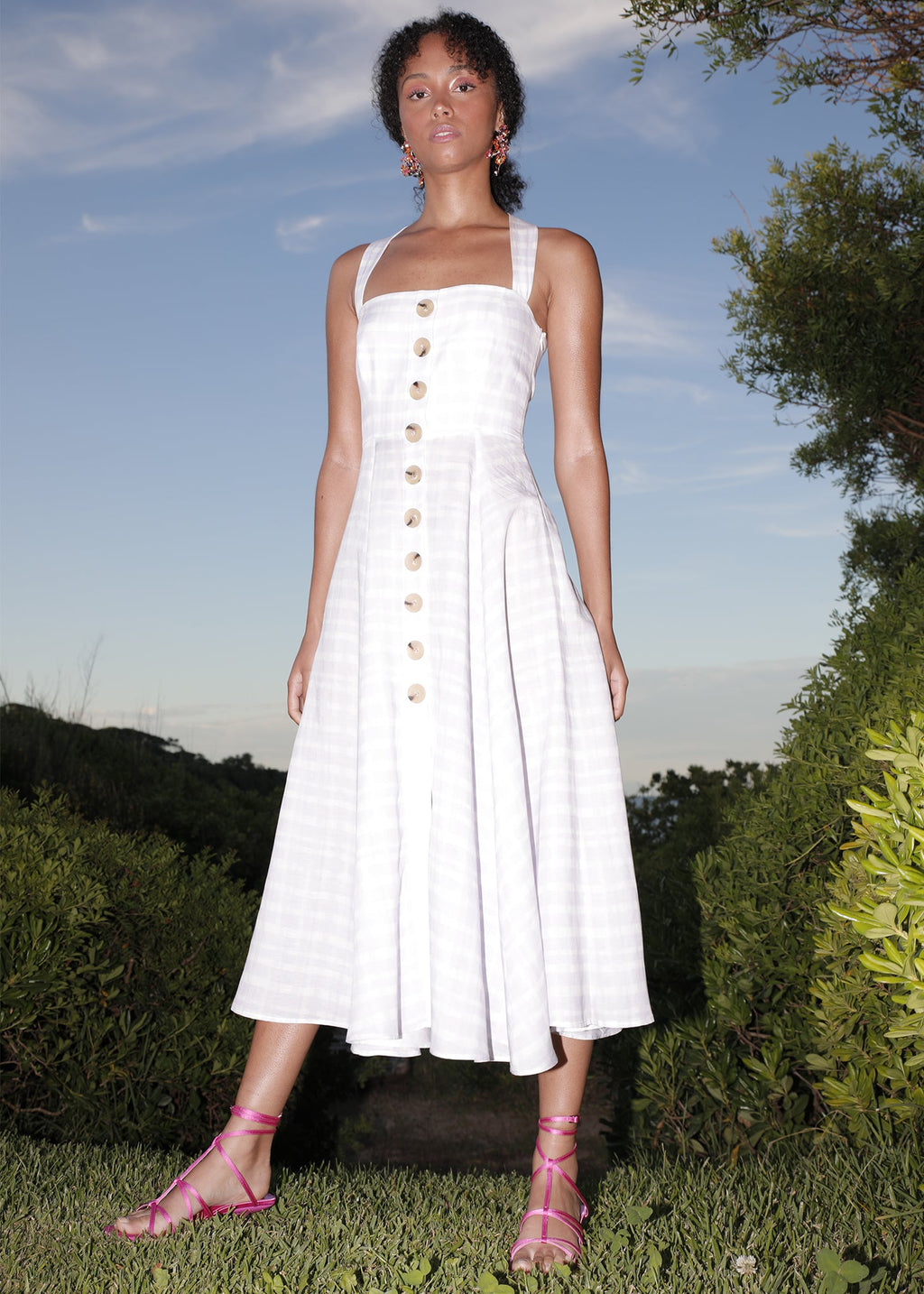 Lena Gingham Dress