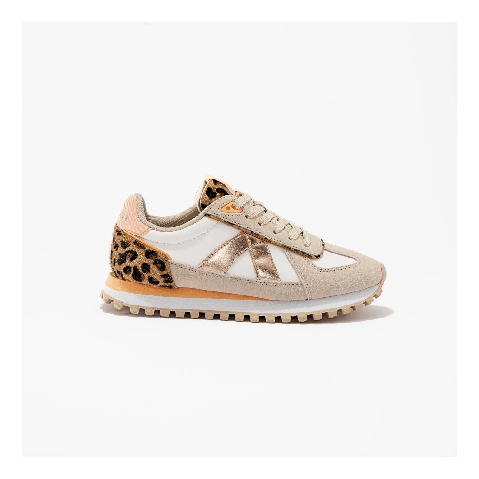 Gate Sneakers Beige-Peach-Leopard