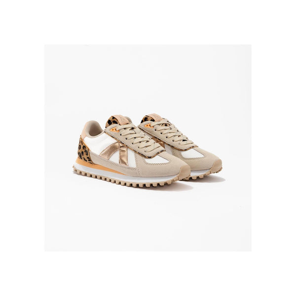 Gate Sneakers Beige-Peach-Leopard