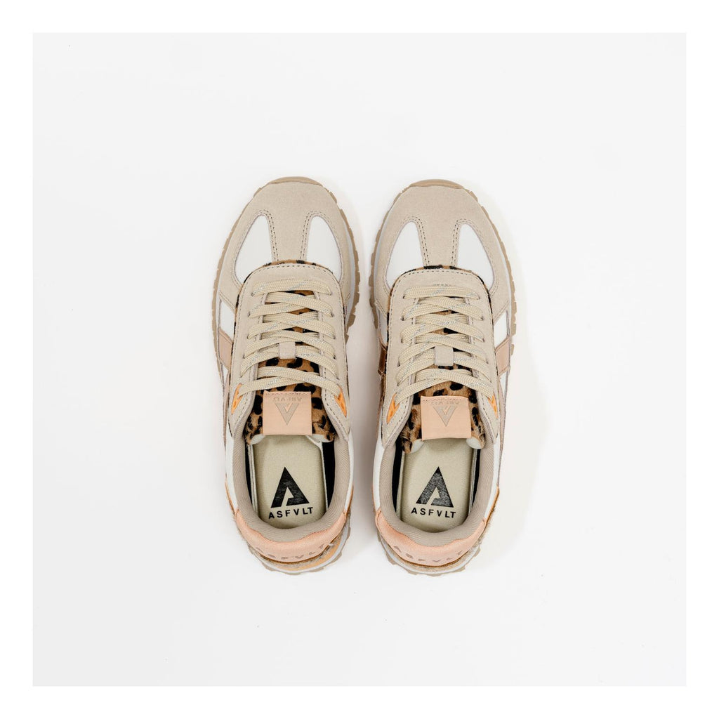 Gate Sneakers Beige-Peach-Leopard