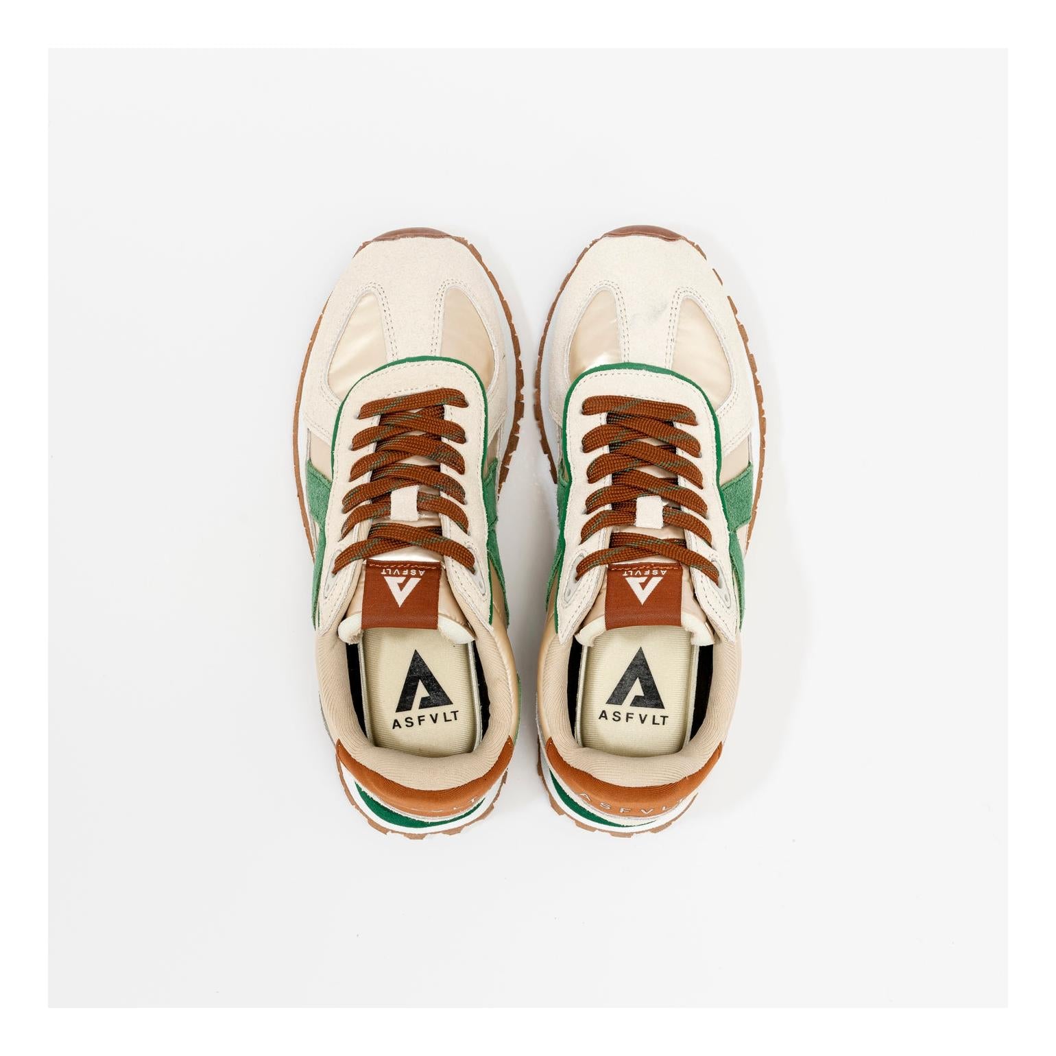 Zapatillas Gate Turtle-Verde-Cognac