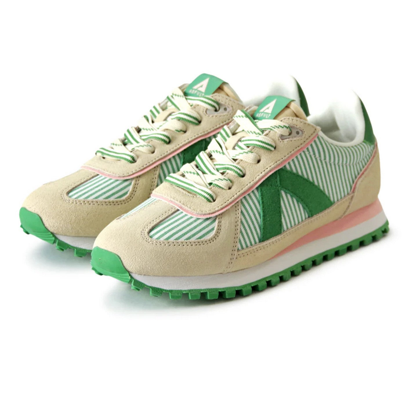 Sneakers Gate - White / Green Stripe