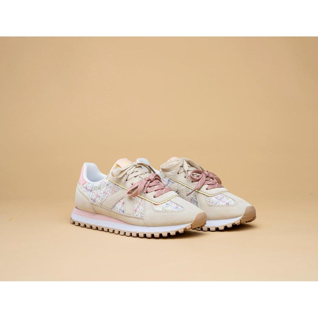 Gate Sneakers - Cream / White Tweed