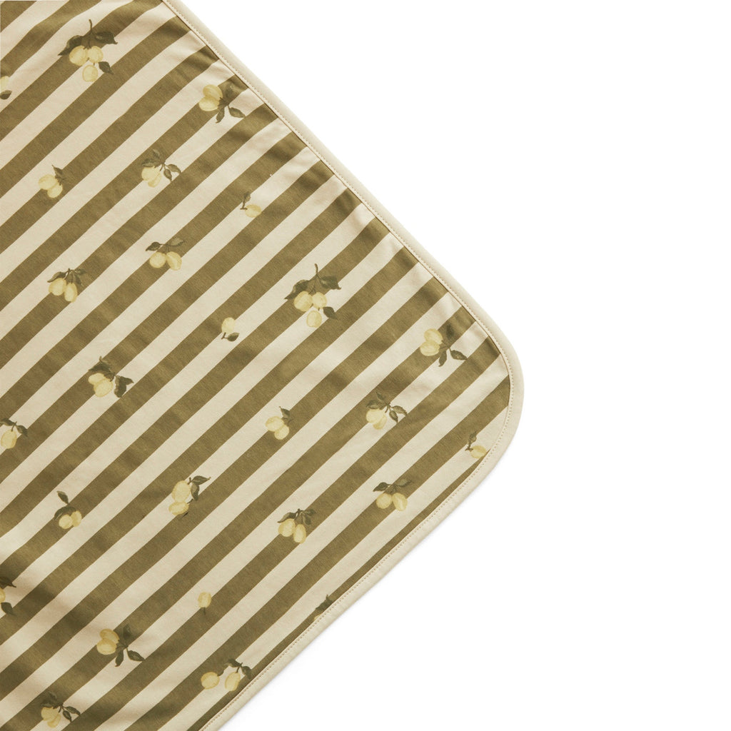 Jersey Blanket - Stripe Prune
