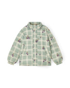 Veste Bouffante - Prune Check