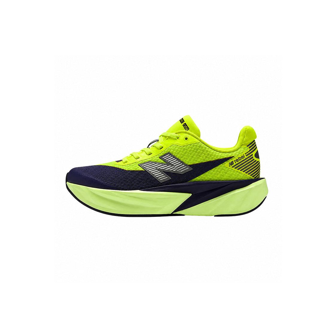 Baskets Femme New Balance Fuelcell Rebel V5 - Jaune, Marine