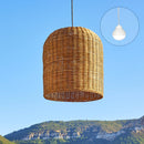 Giacomo - Suspension Sans Fil - Rotin - Beige