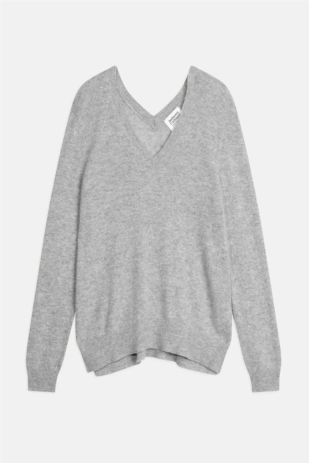 Jersey Cuello En V Delante Y Detrás - Giegn - Nube Jaspeada