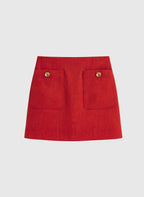 Jupe Courte Gilma Rouge