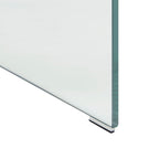 Ginza - Bedside Table - Tempered Glass - Transparent