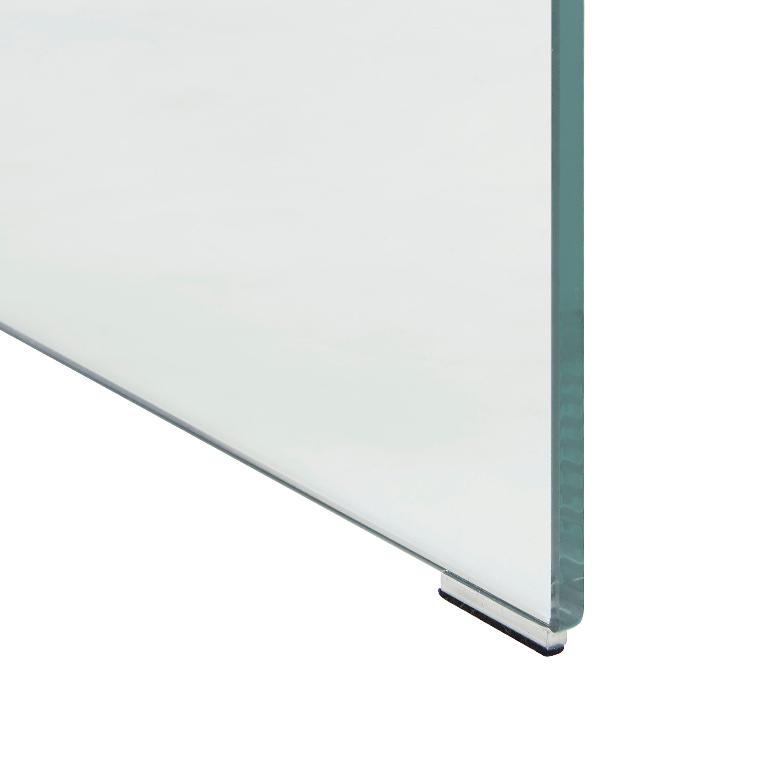 Ginza - Bedside Table - Tempered Glass - Transparent