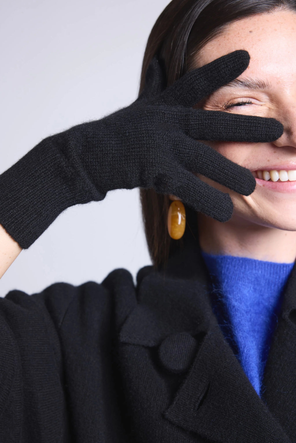 Guanti Unisex Gloves - Nero - Unisex - 100% Cashmere