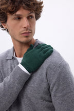 Guanti Gloves - Verde Bottiglia - Unisex - 100% Cashmere