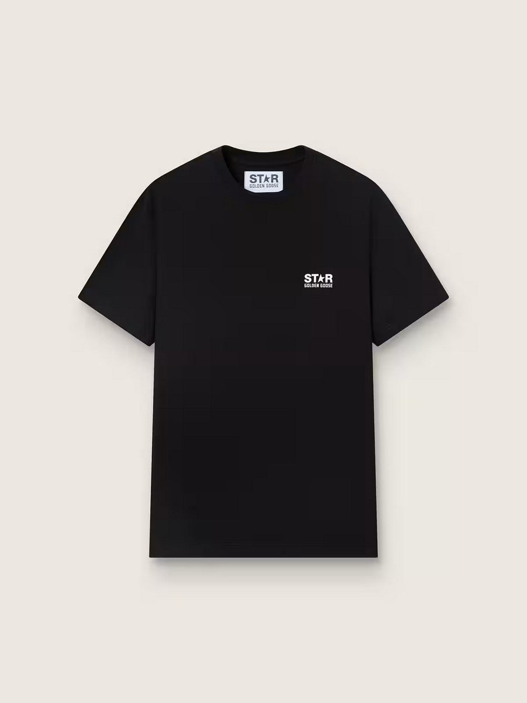 Golden Goose - Camiseta Star M'S Regular Negro