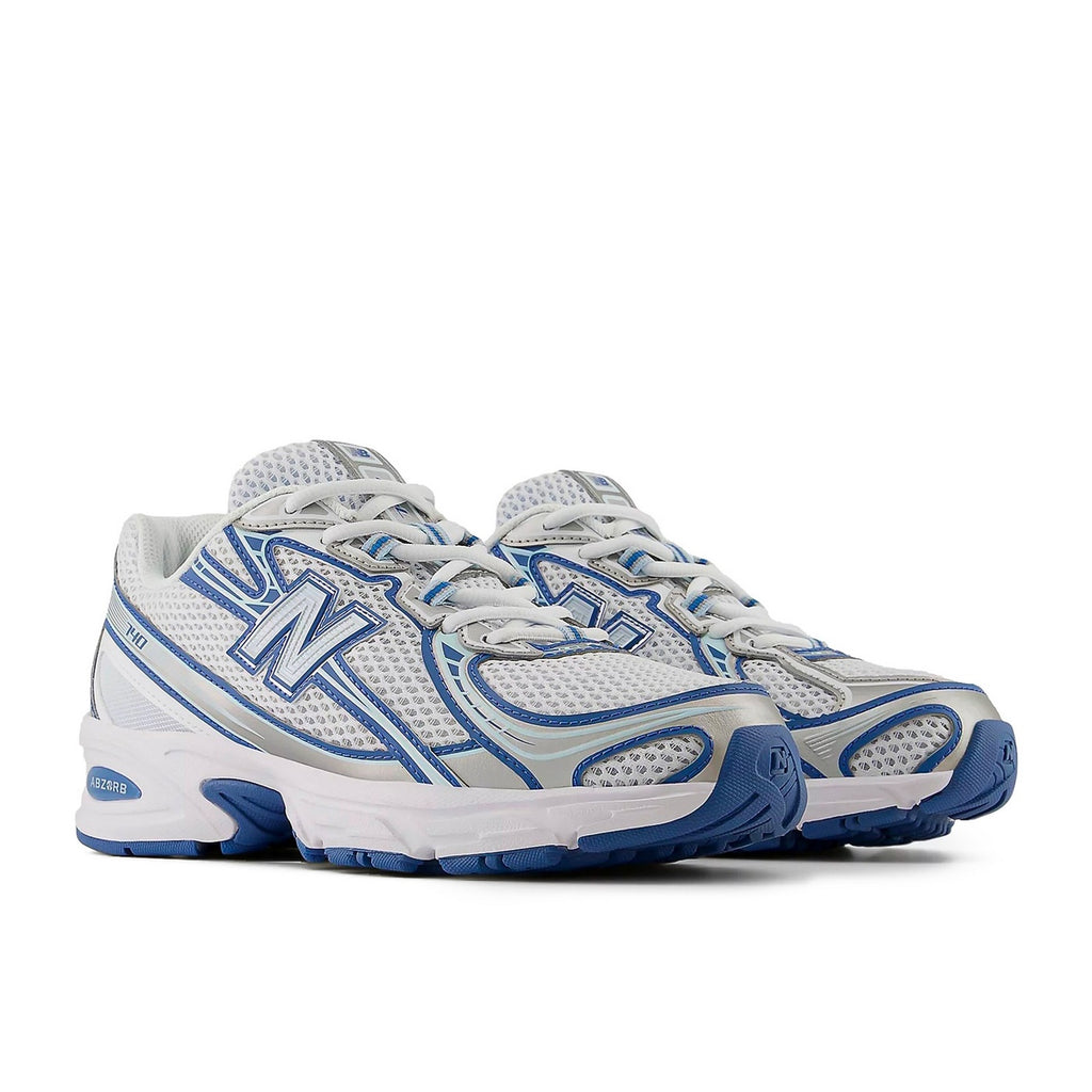 New Balance 740 Blanco y Azul Marino (Gs) - Azul