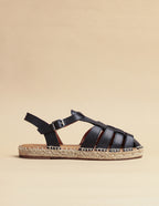 Alpargatas Granada - Piel Negro - Mujer
