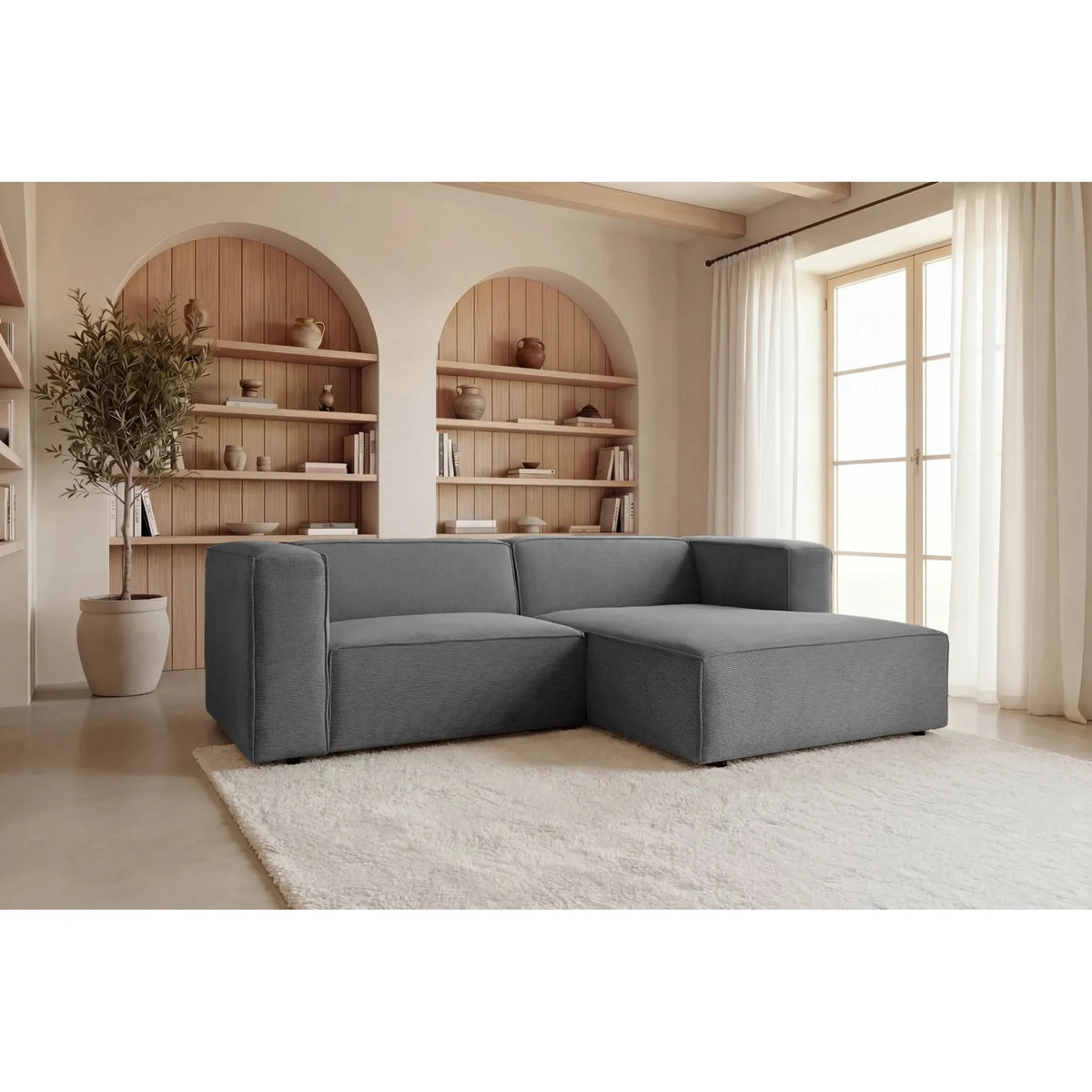 Basil Angle – Feincord – Ecksofa