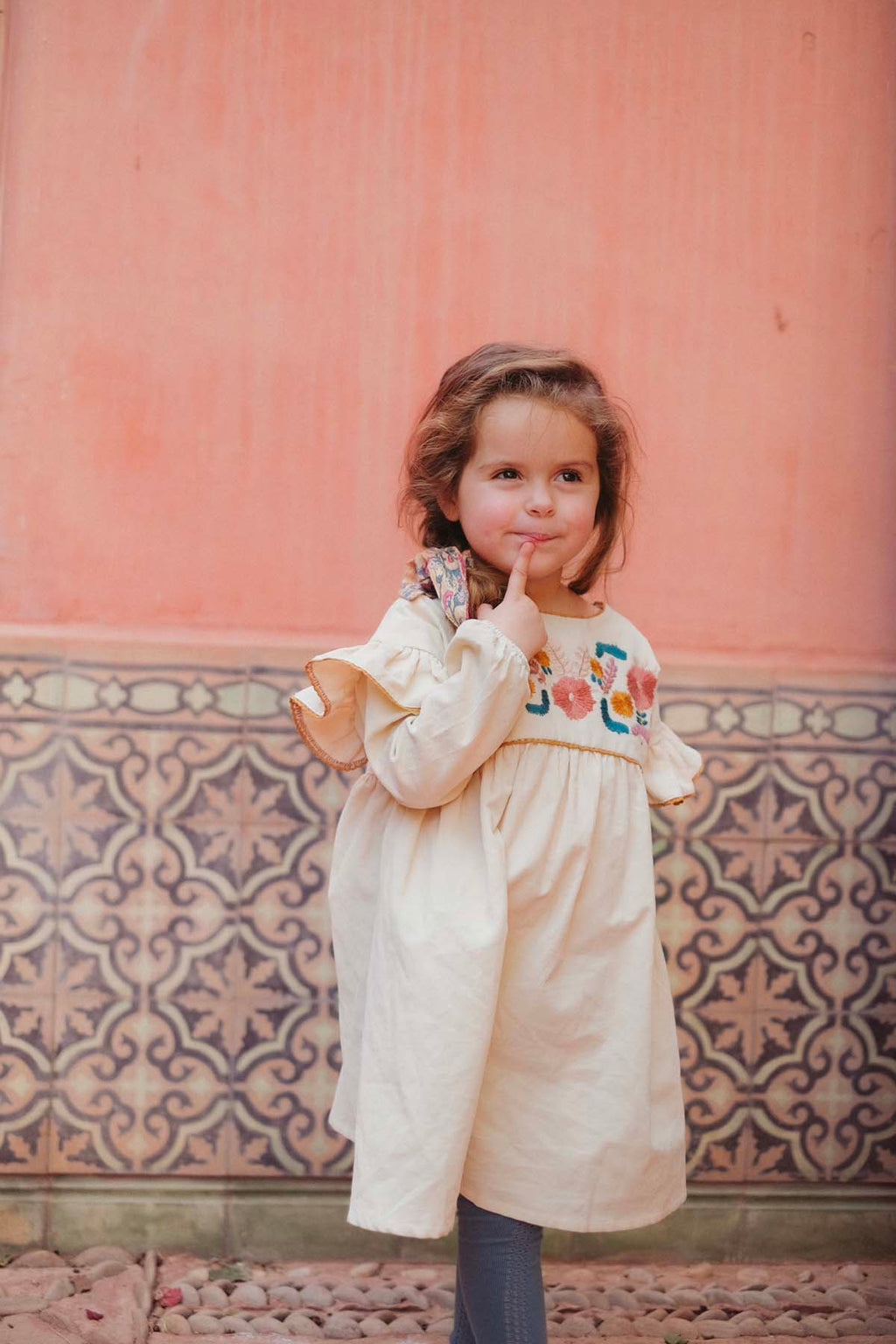 Robe Illia - Crème - Enfant