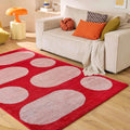 Groovy - Tapis D'Intérieur - Polypropylène - Rouge