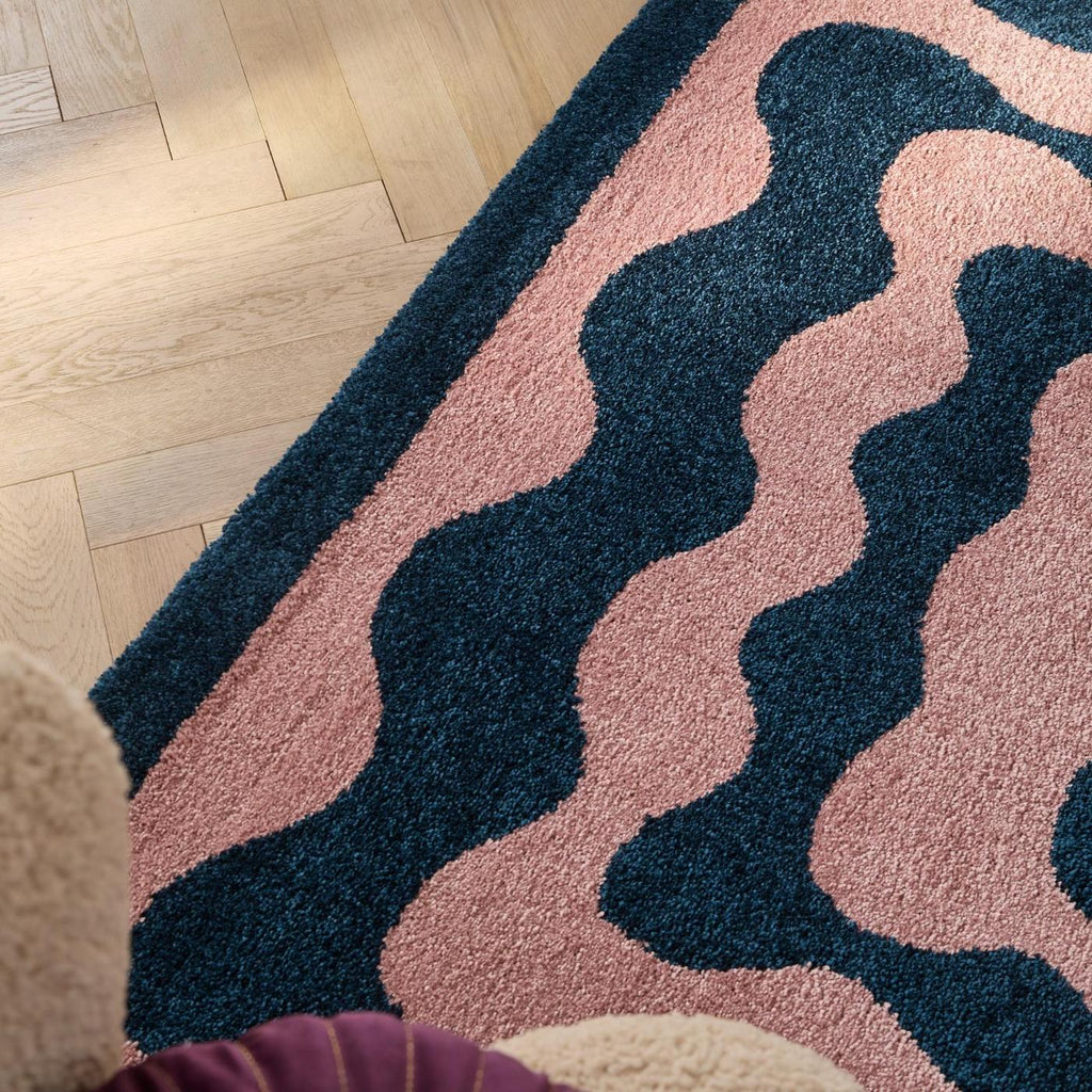 Groovy - Tapis D'Intérieur - Polypropylène - Bleu
