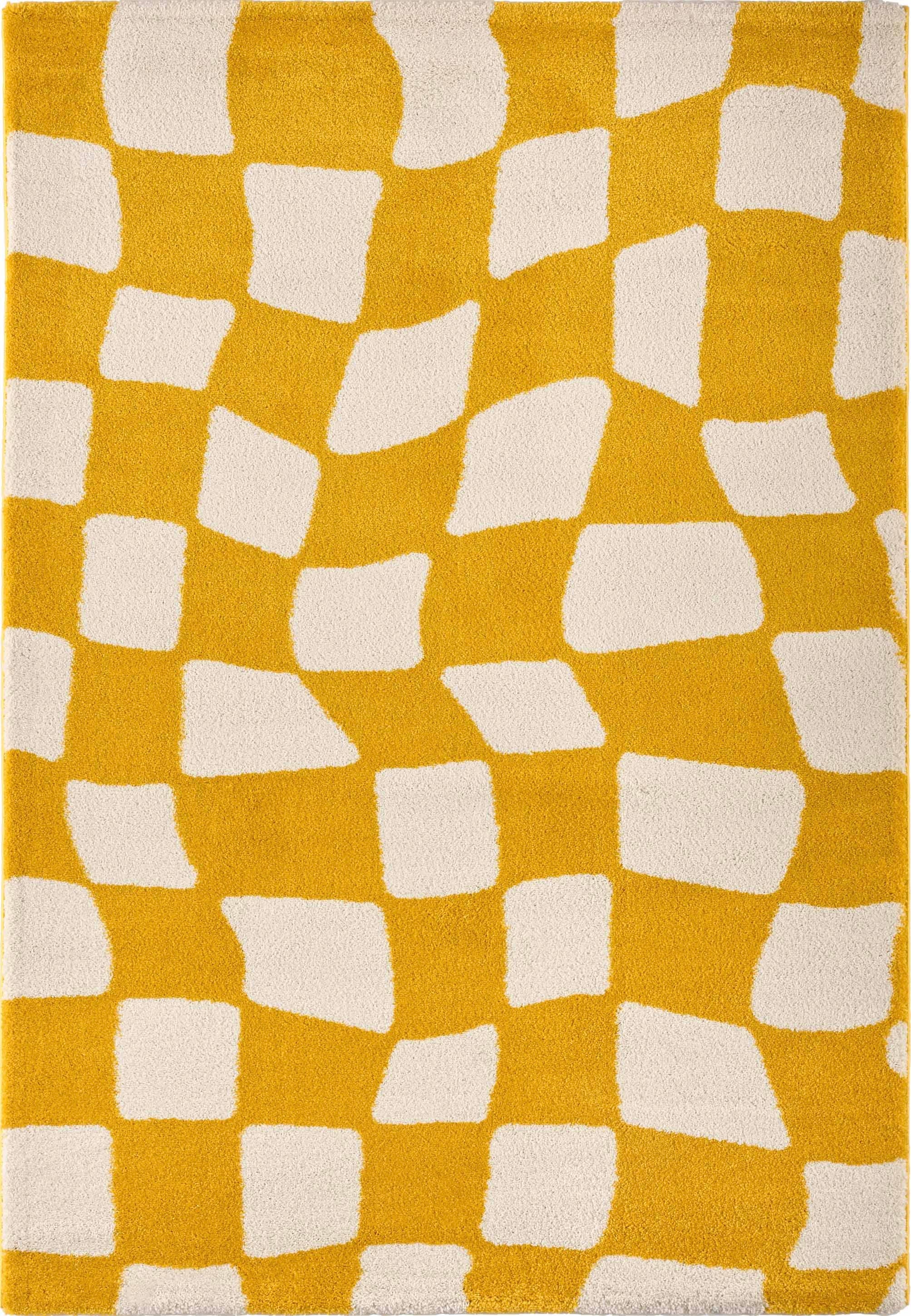 Groovy - Tapis D'Intérieur - Polypropylène - Jaune