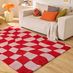 Alfombra Groovy 383 - Estampado moderno - Rojo - Interior
