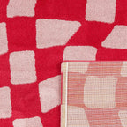 Alfombra Groovy 383 - Estampado moderno - Rojo - Interior