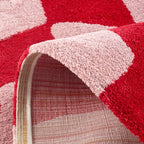 Alfombra Groovy 383 - Estampado moderno - Rojo - Interior