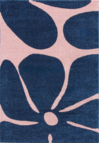 Alfombra Groovy 385 - Estampado moderno - Azul - Interior