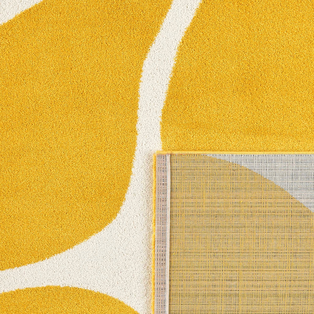 Groovy 385 Rug - Modern Pattern - Yellow - Indoor