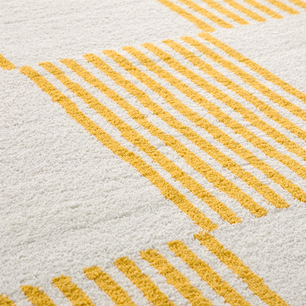 Groovy - Tapis D'Intérieur - Polypropylène - Jaune