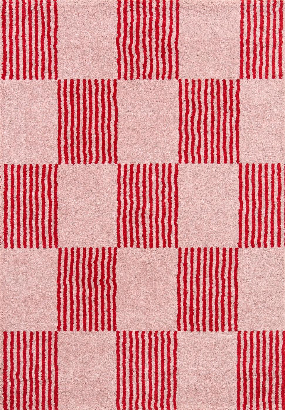 Groovy - Tapis D'Intérieur - Polypropylène - Rouge