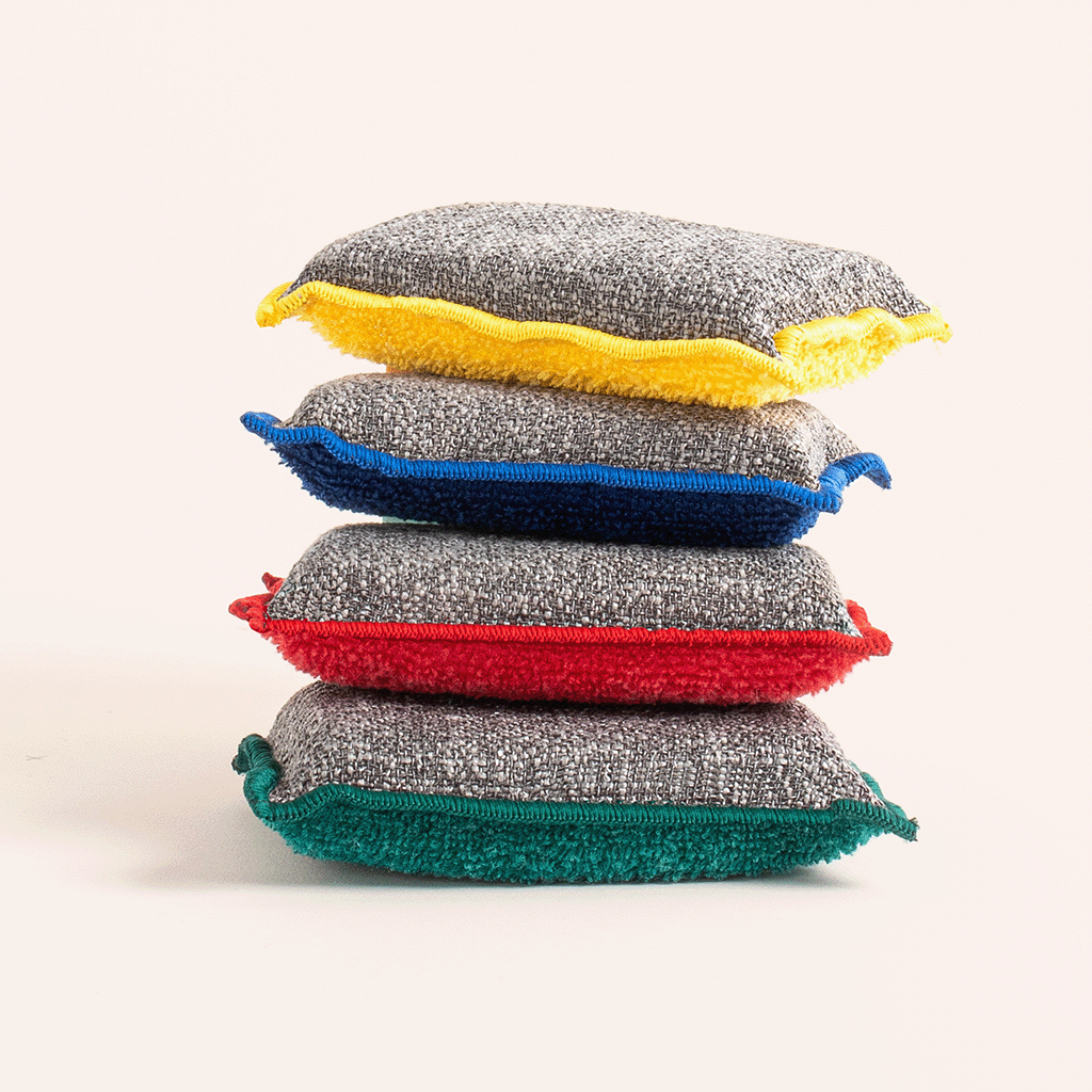 Set de 4 esponjas lavables 4 colores