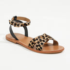 Sandales Amapola - Noir & Léopard