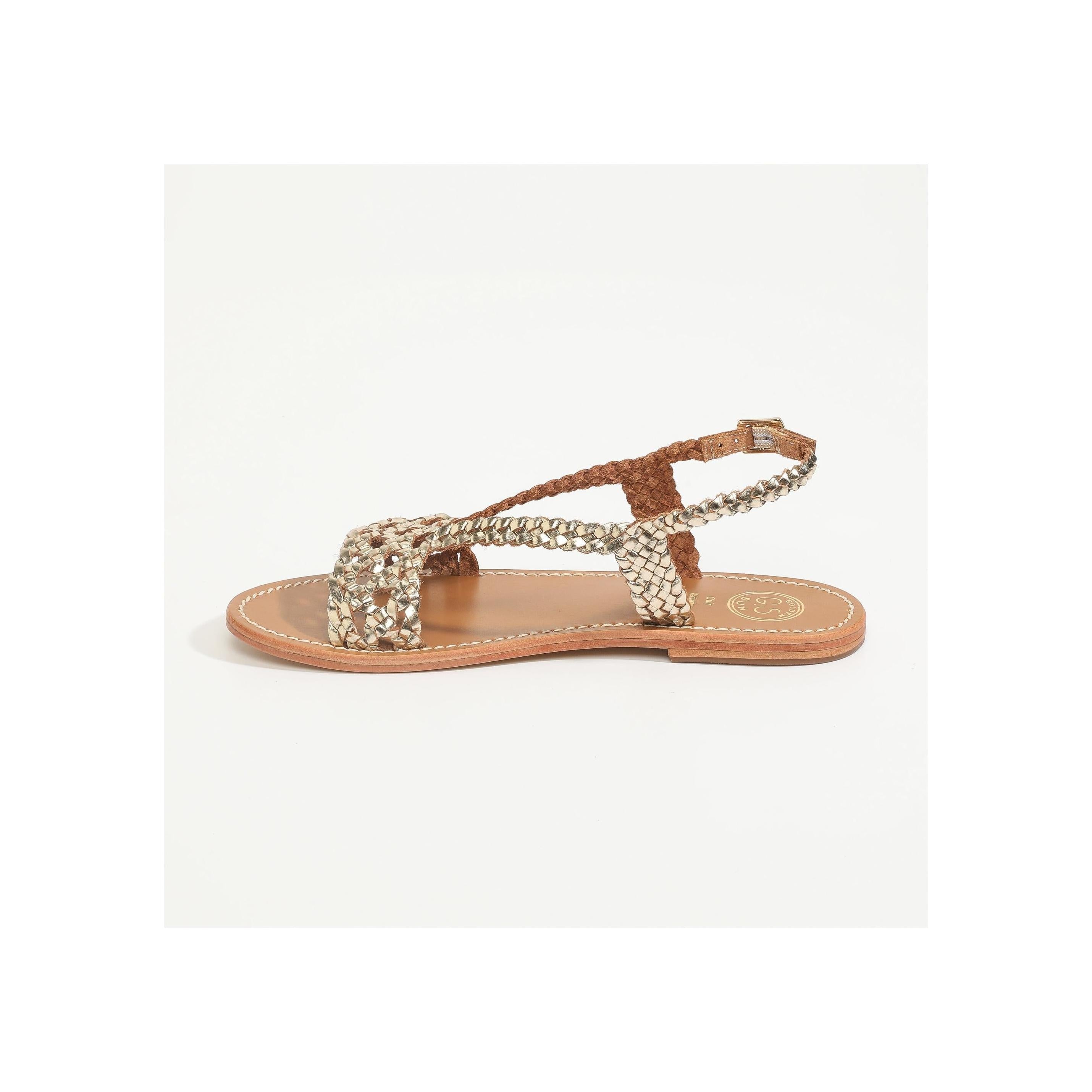 Golden Sun - Sandalias Adila - Doradas