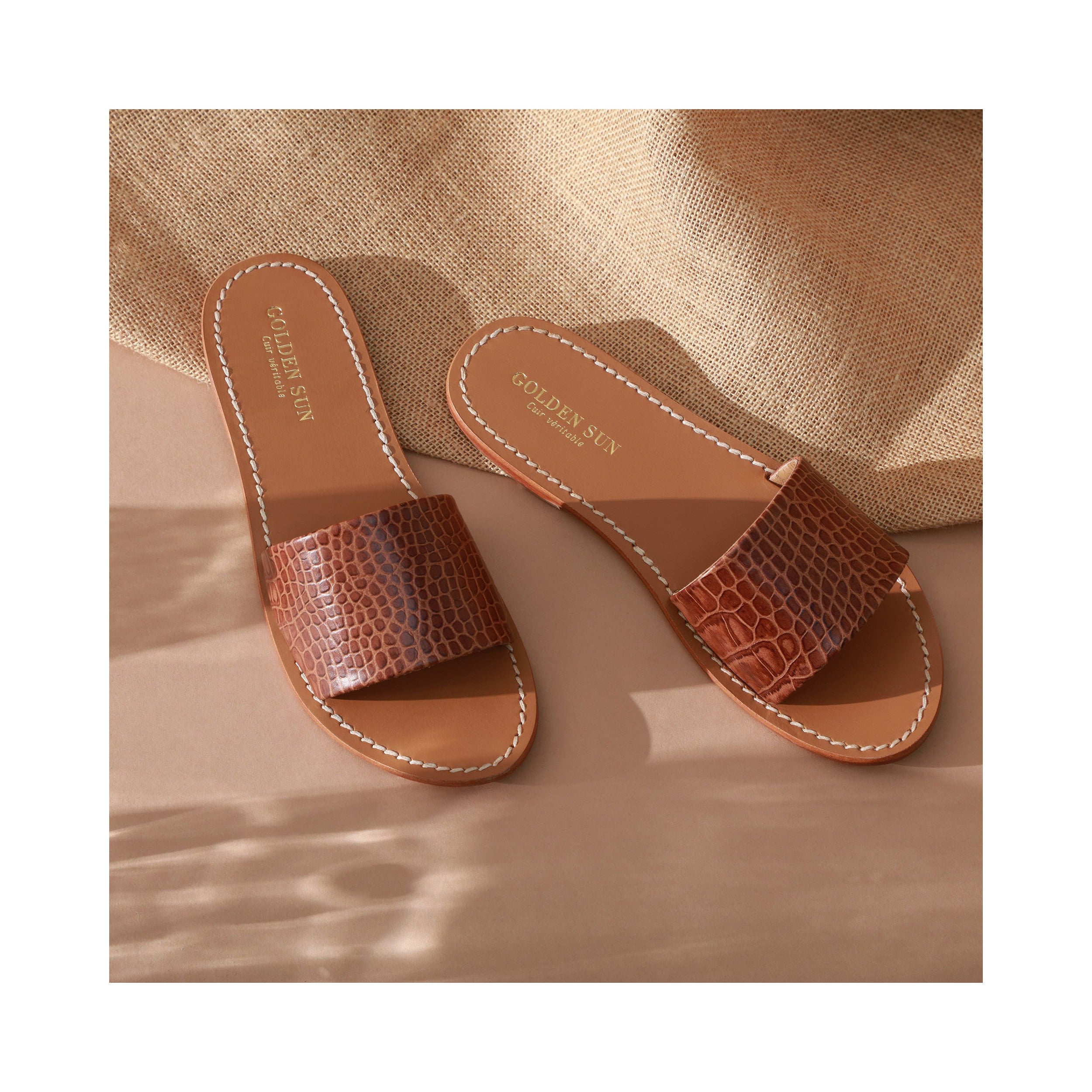 Mules Timpoochee - Croco Beige