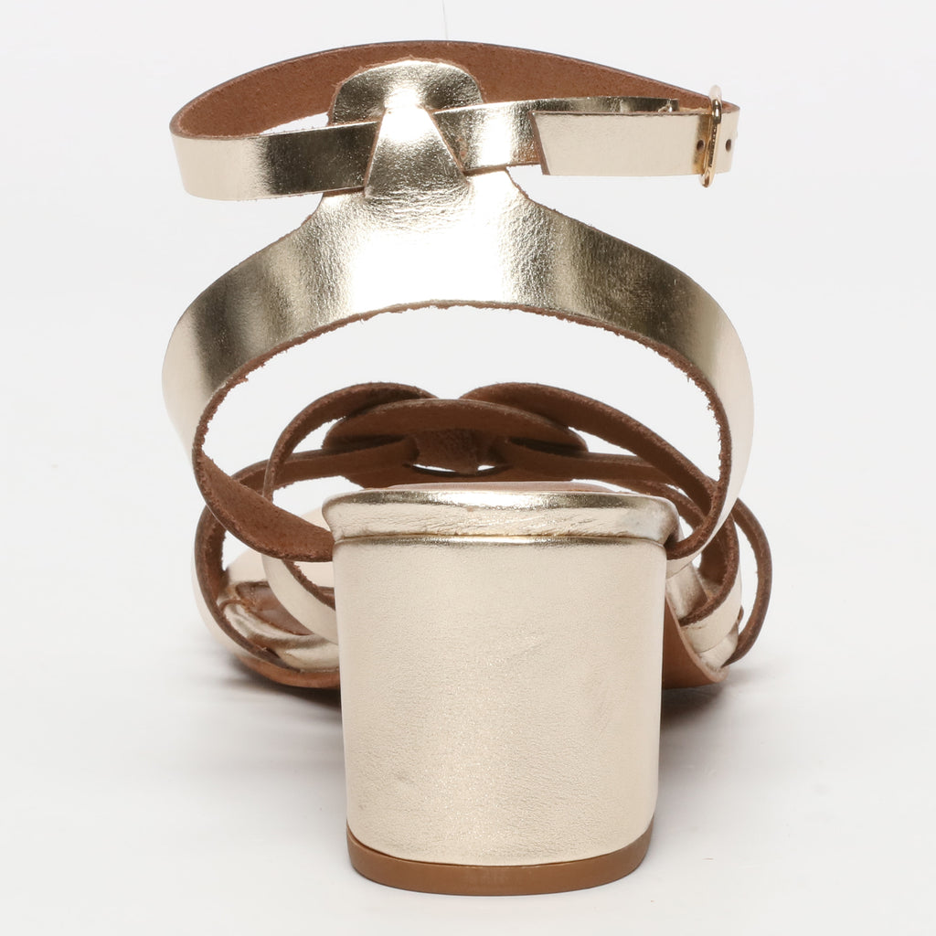 Sandales A Talons Kishi - Doré